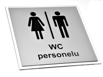 TABLICZKA, PIKTOGRAM WC, EXTRA