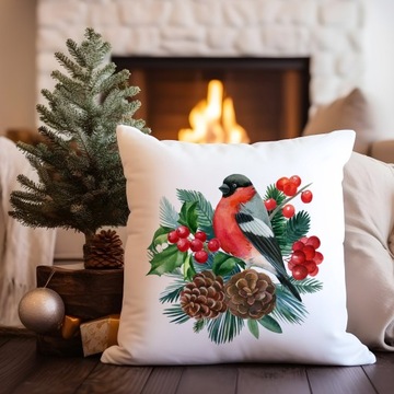 ДЕКОРАТИВНАЯ НАВУШКА 40х40 РОЖДЕСТВЕНСКАЯ С ПРИНТОМ