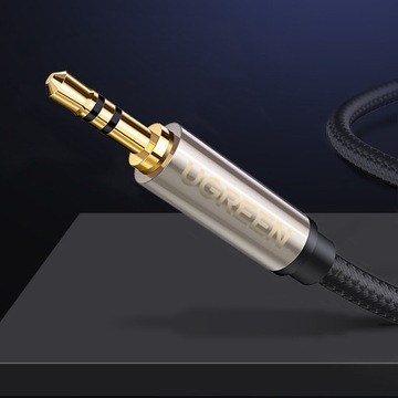 Кабель Ugreen Аудиокабель TRS mini jack 3,5 мм - jack 6,35 мм 1 м серый