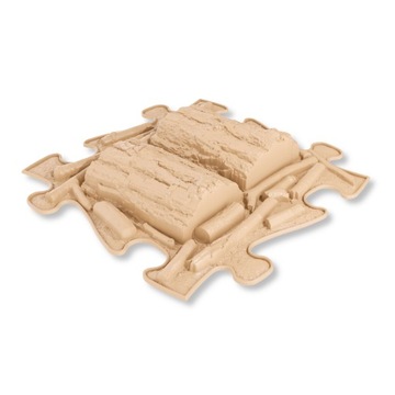 Mata sensoryczna MUFFIK Drewna twarde, beżowe