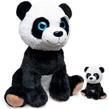 PANDA z małą Pandą przytulanki DUŻE OCZY MIŚ na prezent