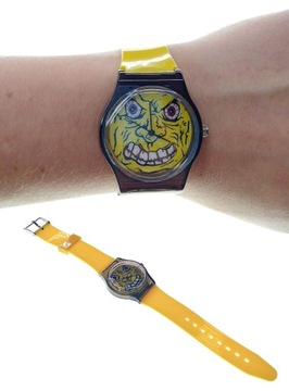 Zegarek kwarcowy Horror widoczny mechanizm Nowy