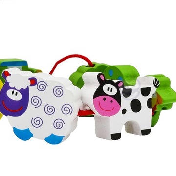 NAWLEKANKA KLOCKI MONTESSORI FARMA ZWIERZAK WOOPIE