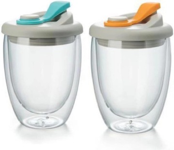 SZKLANKI Z PODWÓJNĄ ŚCIANKĄ TERMICZNE KAWA HERBATA