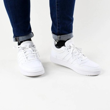 Buty męskie sneakersy młodzieżowe białe adidas HOOPS 3.0 K GW0433 36 2/3