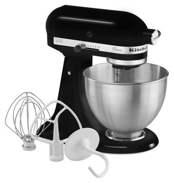 Планетарный кухонный комбайн Classic KitchenAid 5K45SS 275 Вт, черный