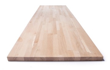 Blat dąb amerykański klejony 300 x 63 x 3,8 cm płyta stolarska DIY