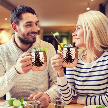 КРУЖКА «МОСКОВСКИЙ МУЛ», 4 ШТ, КРУЖКА ДЛЯ КОКТЕЙЛЯ 530 МЛ