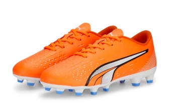 Dziecięce buty piłkarskie PUMA ULTRA PLAY 10723301 37.5 pomarańczowy