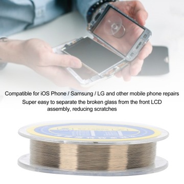 Кабель для разделения экрана длиной 500 м/546,8 ярдов для разделения экрана ЖК-дисплея телефона