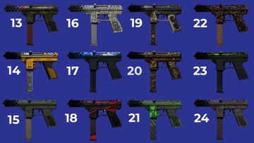 TEC-9 SKIN BRONI COUNTER-STRIKE IRL do zawieszenia - PREZENT UPOMINEK