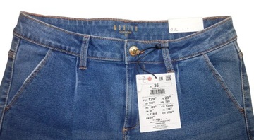 MOHITO SPODNIE DAMSKIE JEANSY CHINOS NIEBIESKIE 6030W-55J r. 36