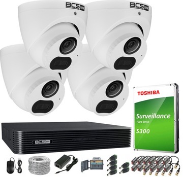 Zestaw do monitoringu BCS CCTV-KIT-BCS-B-EA15FSR4(2.0) 4KP