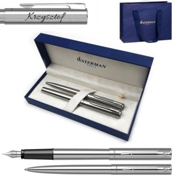 Подарочные аксессуары для перьевой ручки Waterman Allure Steel Гравировка бесплатно