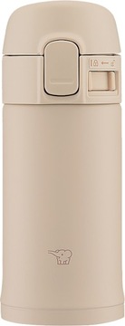 Kubek termiczny termos mały japoński ZOJIRUSHI SM-PD20-CM beżowy 200 ml
