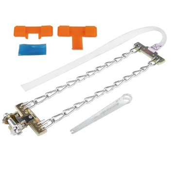 Стальная цепь с противоскользящими шинами диаметром 235–285 мм.