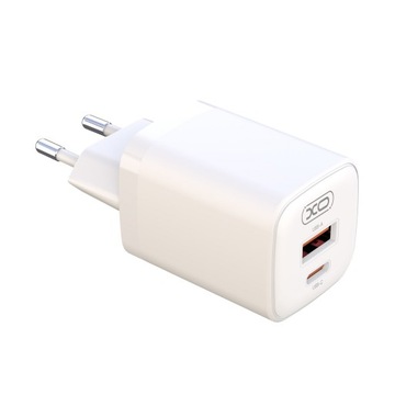 Ładowarka sieciowa USB +USB C 30W PD XO L96