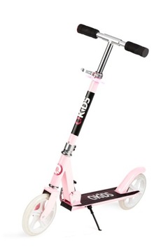 СКЛАДНОЙ САМОКАТ ДЛЯ ДЕТЕЙ - QKIDS WEISS PINK - БОЛЬШИЕ КОЛЕСА ABEC-9