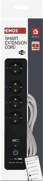 Удлинитель EMOS GoSmart 4 розетки 2м_ ОПИСАНИЕ