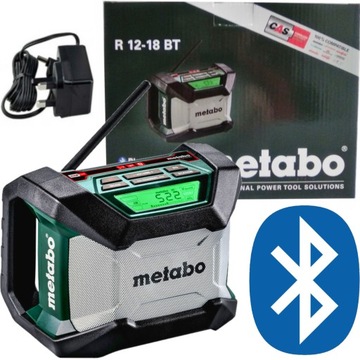 AKUMULATOROWE RADIO BUDOWLANE 12V / 18V / 230V 600777850 METABO R 12-18 BT