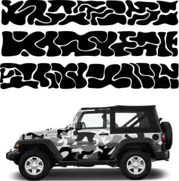 Samolepky Na Auto Camo Maskáčový Kamufláž 45x900 cm