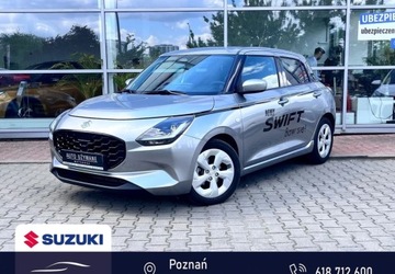 Suzuki Swift VI Hatchback Facelifting 1.2 DualJet SHVS 83KM 2024 Suzuki Swift Premium Plus 1.2 mild Hybrid 5MT Srebrny Auto demonstracyjne