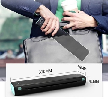 Портативный термопринтер формата А4 без чернил Bluetooth Phomemo M08F Tattoo