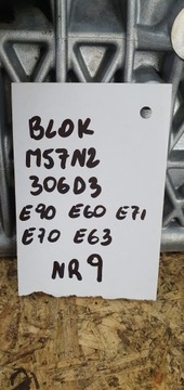 BMW E90 E60 E83 E70 E71 BLOK MOTORU 306D3 7792822 NOMINÁL JEHLA