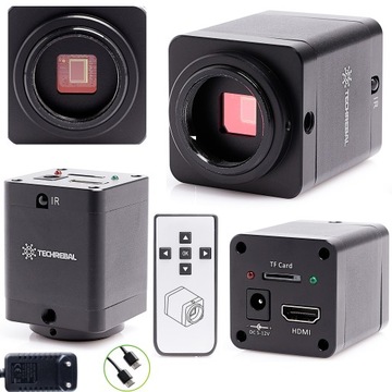 KAMERA DO MIKROSKOPU 12MP HDMI CZARNA H1603 Z PILOTEM