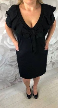 JEDYNA TAKA SUKIENKA CUD DZIANINKA SEXY DEKOLT TYŁ PIĘKNA KOKARDA do5XL 299