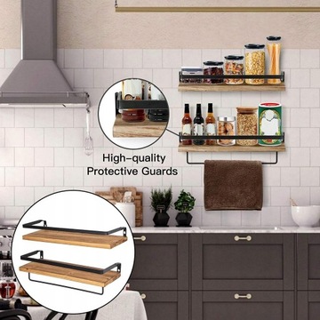 Деревянный органайзер с плавающей полкой в ​​деревенском стиле