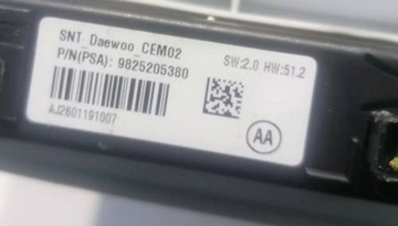 OPEL GRANDLAND X 17-24R - SVĚTLO STROPNÍ 9825205380