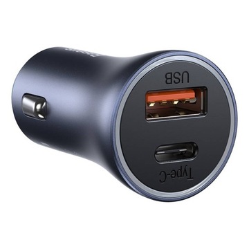 АВТОМОБИЛЬНОЕ ЗАРЯДНОЕ УСТРОЙСТВО BASEUS USB-A БЛОК ПИТАНИЯ USB-C 40 Вт С КАБЕЛЕМ МОЛНИИ ДЛИНОЙ 1 М