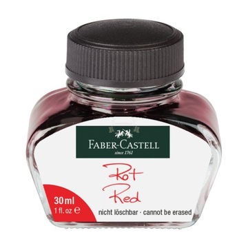 Faber Castell Atrament do piór 30ml czerwony