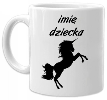 Kubek z nadrukiem prezent dla dziewczynki chłopca imię dziecka mix wzorów
