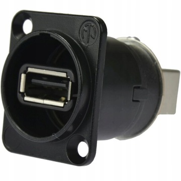 NEUTRIK NAUSB-W-B Gniazdo panelowe tablicowe USB