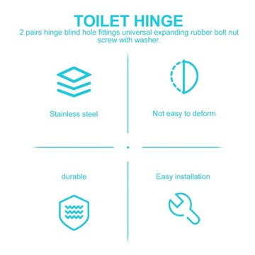 Детали унитаза Крепление сиденья Винты из нержавеющей стали