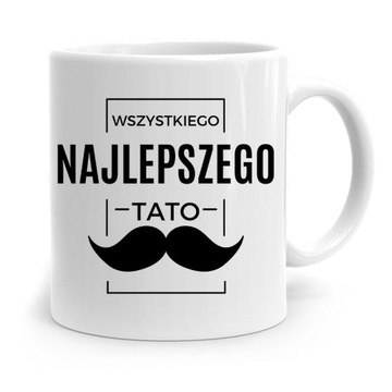 KUBEK NA DZIEŃ OJCA DLA TATY NAJLEPSZEGO TATO z Nadrukiem ze Zdjęciem