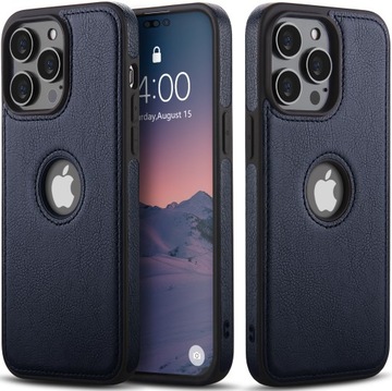 ETUI CASE PREMIUM EKO-SKÓRA DO IPHONE 13 PRO MAX - BLUE