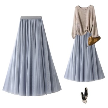 Тюлевая юбка миди, универсальный размер.