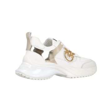 PINKO - Sneakersy Ariel z efektem lustra White 39