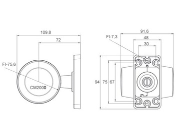 SVĚTLO KONTURA FT-147 A C/Z LED ČERVENĚ ŽLUTÝ DO PŘÍVĚS NÁKLADNÍ AUTO ROHOVÉ