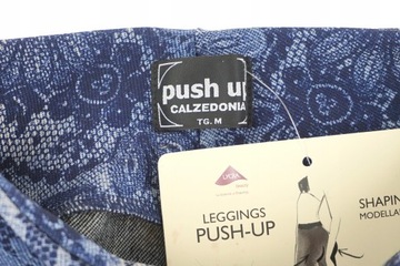 Legginsy CALZEDONIA PUSH-UP GRANAT KORONKA S/36