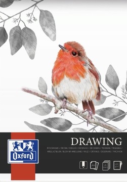 BLOK szkicownik OXFORD DRAWING A4 200g 25k KLEJONY
