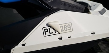 Регистрационные номера лодки L и R, борт 48х12.