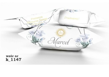 Krówki mleczne PERSONALIZOWANE na KOMUNIE 1 kg Alestudio4All