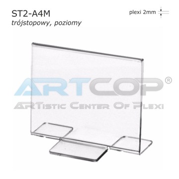 Меню УРОВЕНЬ А4, подставка из плексигласа для описания, цены, флаера, рамки дисплея
