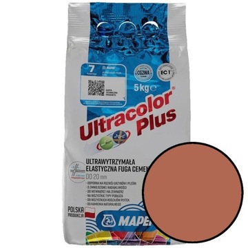 Fuga Ultracolor Plus 5 kg kolor 145 ceglasty MAPEI