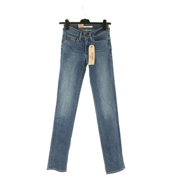 SPODNIE DAMSKIE LEVIS NIEBIESKIE JEANSY 24/34