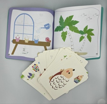 НАБОР ПАЛЬЧИЧНЫХ РИСОВАНИЙ КНИГА АЛЬБОМ КРАСКИ КАРТОЧКИ ДЛЯ РАСКРАСОК 60 ИЗОБРАЖЕНИЙ